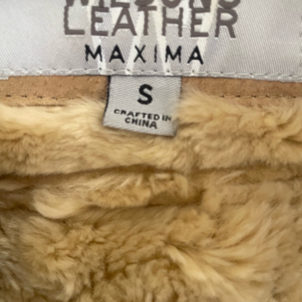 Tan Shearling Jacket - image 6